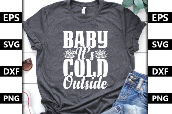 Christmas Quote SVG Design, Baby It’s C