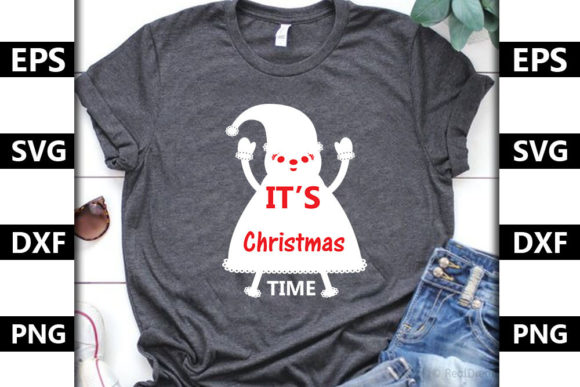 Christmas Quote SVG Design, It’s Christm: Graphics & T-Shirt Designs