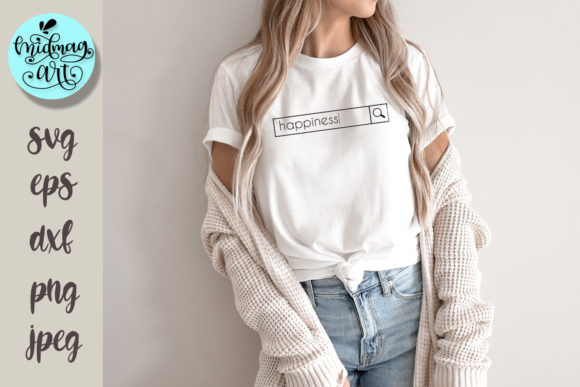 Happiness SVG Graphics for T-Shirt Designs