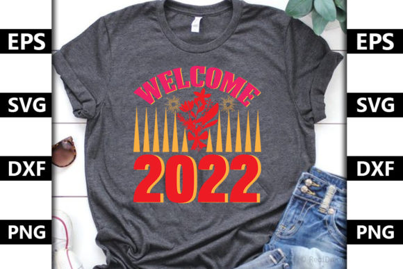 Happy New Year Quote SVG Design: Graphics for T-Shirt Designs