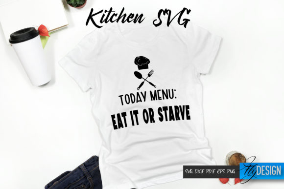 Kitchen Quote SVG Graphics & Illustrations V28