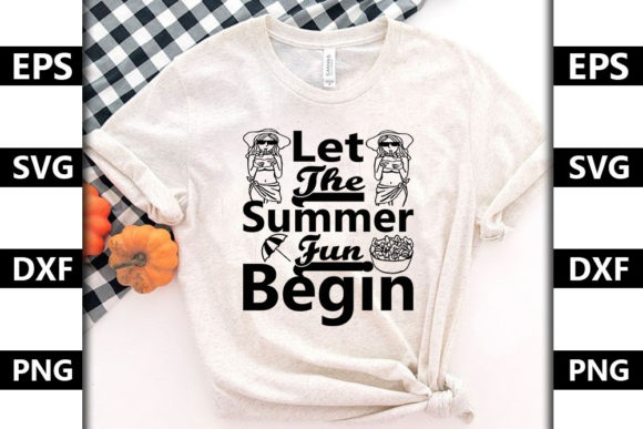 Summer Quote SVG Design, Let the Summer