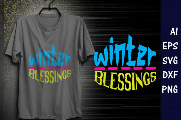 Winter Quote SVG Design, Winter Blessin